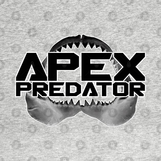 Apex Predator Shark Jaw by 8 Fists of Tees